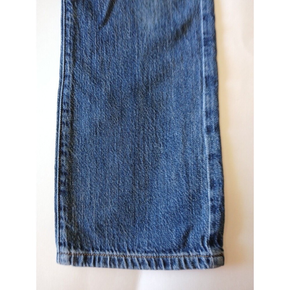 Abercrombie Kids Loose Jeans 5/6 Regular Dark Wash Elastic  Adjustable Waist - Picture 8 of 16